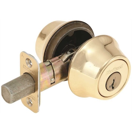 Kwikset SmartKey Security 665 Double Cylinder Deadbolt Polished Brass 665 3 SMT RCAL RCS V1